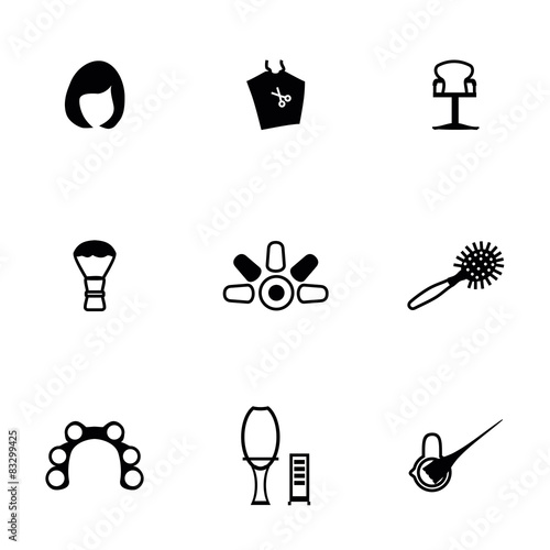 Vector Barber icon set