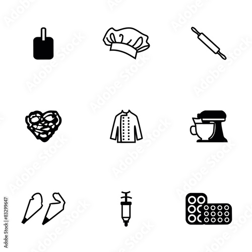 Vector Bakery icon set