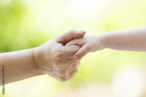 Mother and children hands © ellisia