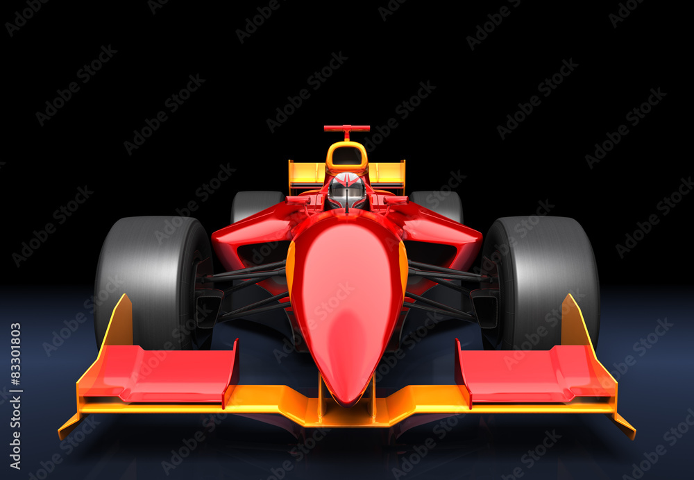 Generic red race car Generic red race car