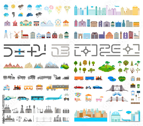 Elements of Modern City and Village