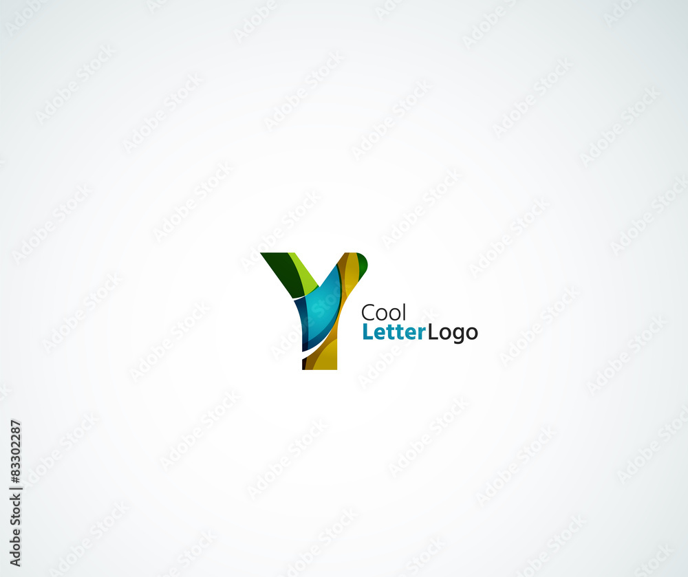 Naklejka premium Vector letter logo