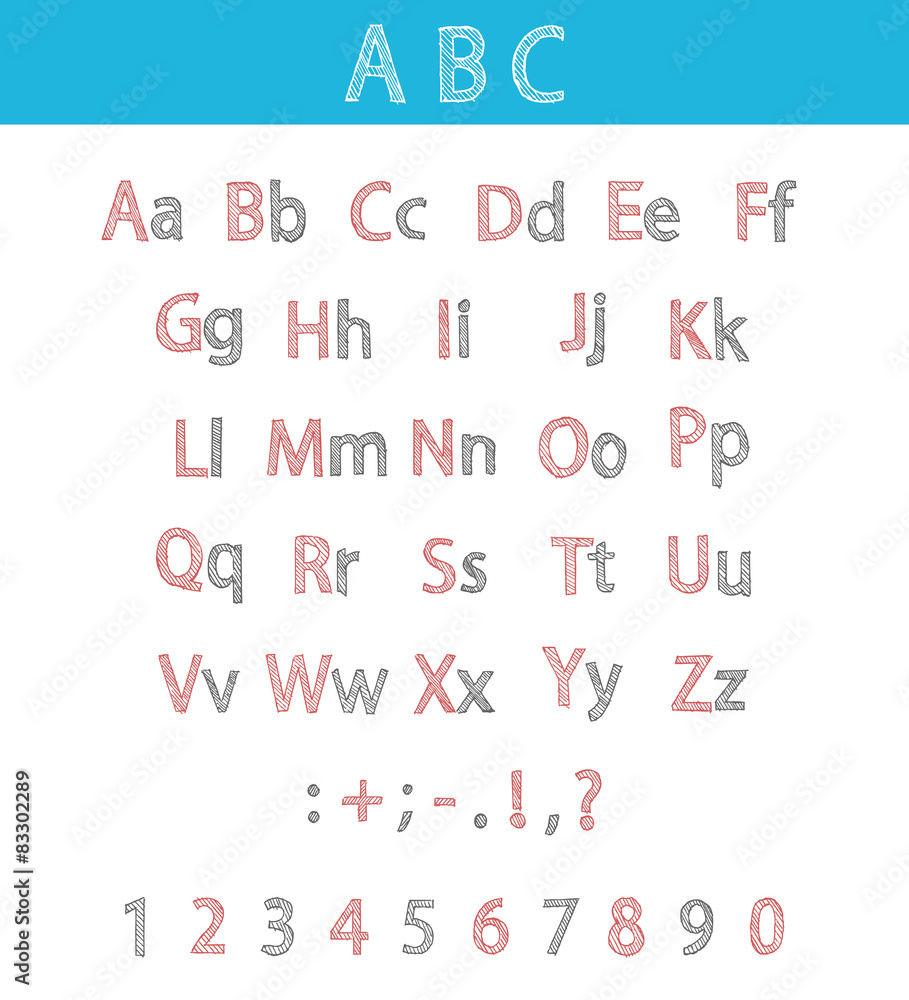 Classic Hand Drawn Alphabet Classic Hand Drawn Alphabet