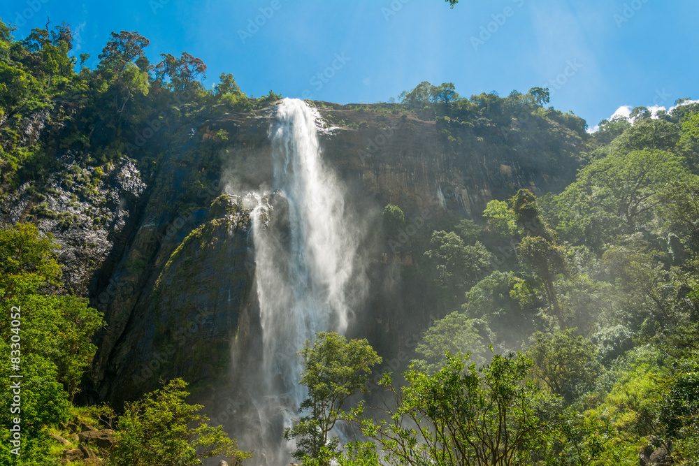 Obraz premium Diyaluma waterfall Sri Lanka