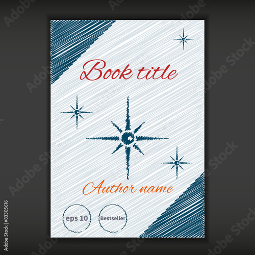 Fully vector sketchy book cover