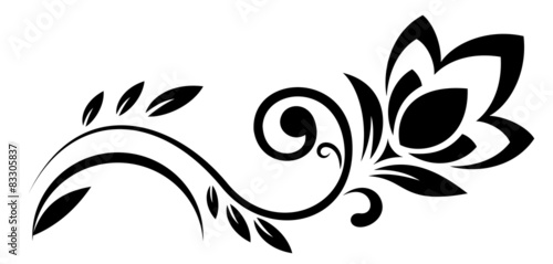Abstract fantasy flowers illustration