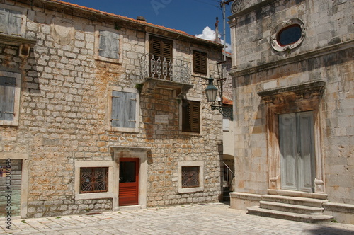 old streets of Stari Grad Croatia