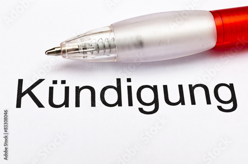 Kündigung photo