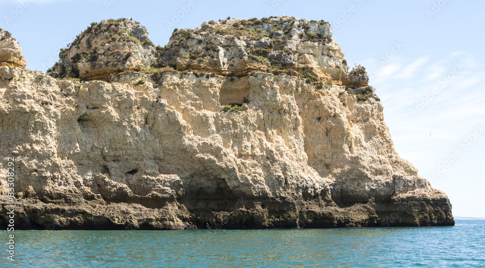 Fototapeta premium rocks and cliff in lagos porugal