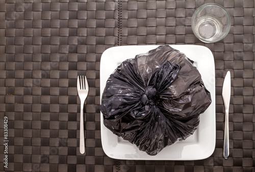 Garbage food. photo