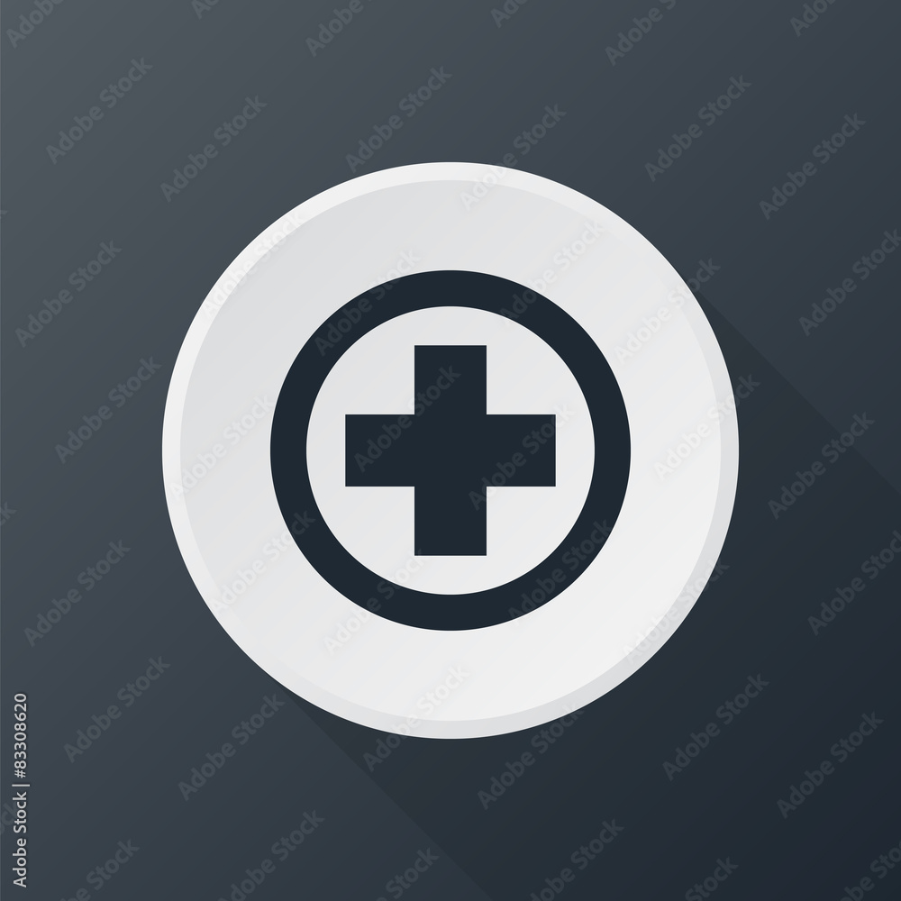 Fototapeta premium icon medical in round