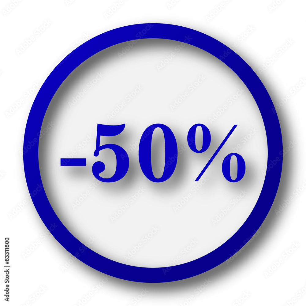 50 percent discount icon