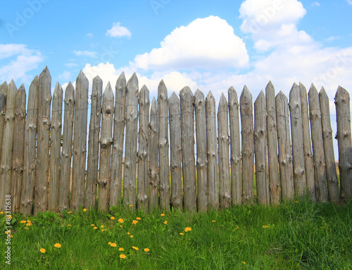 timber wood fence