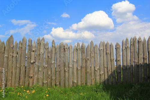 timber wood fence