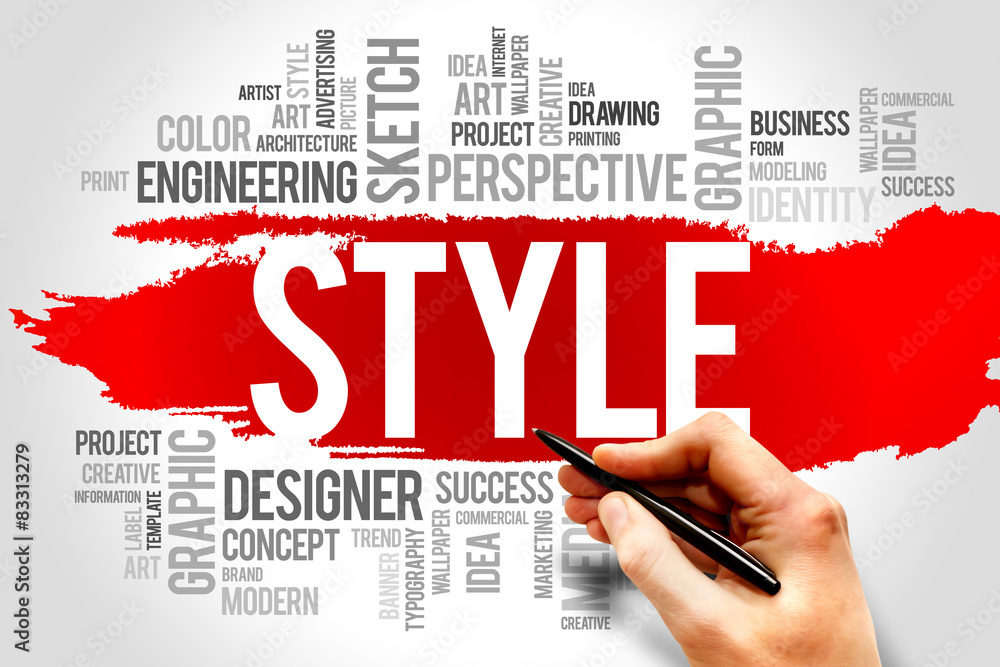 STYLE word cloud concept