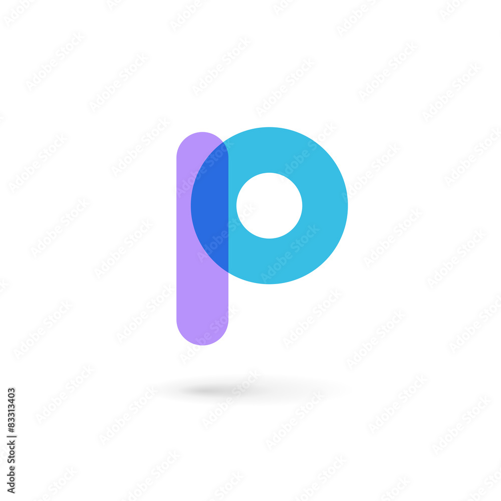 Letter P logo icon design template elements Letter P logo icon design template elements
