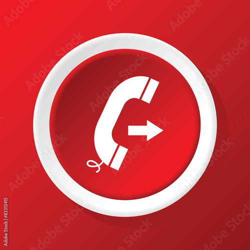 Scorpio icon on red