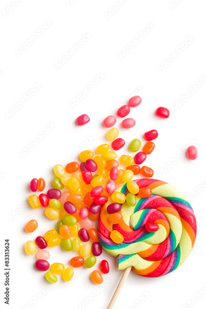 jelly beans and lollipop