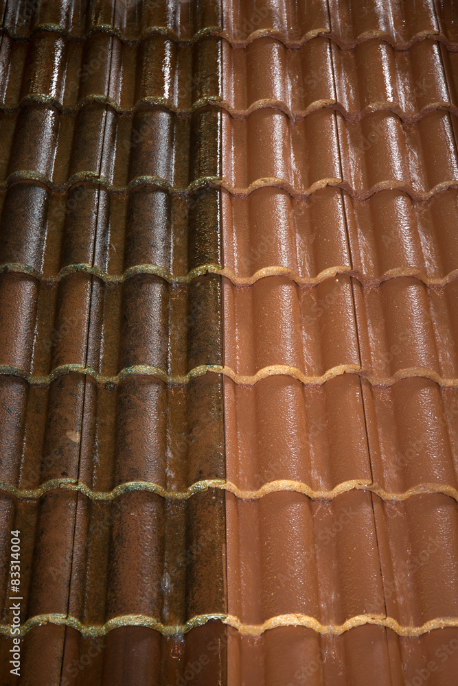 Side by side comparison of before and after cleaning Side by side comparison of before and after cleaning