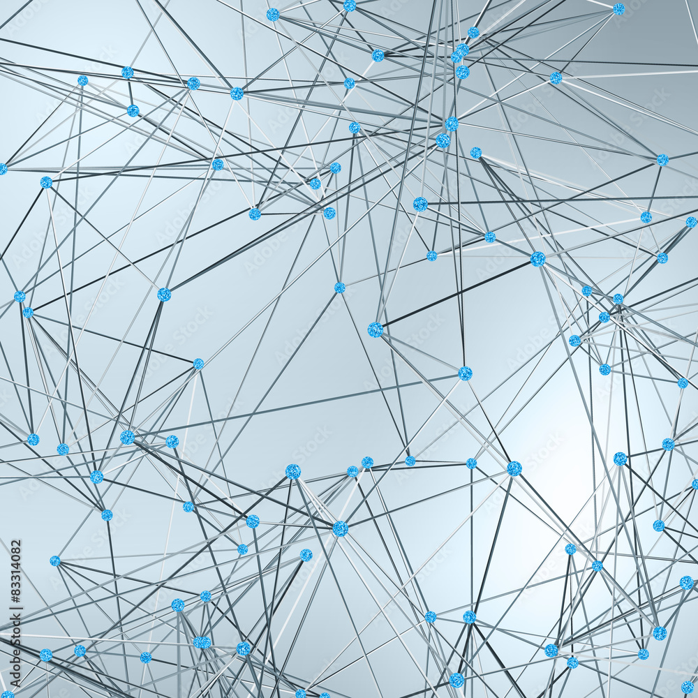 Obraz premium Wireframe Polygonal Element. Abstract Background