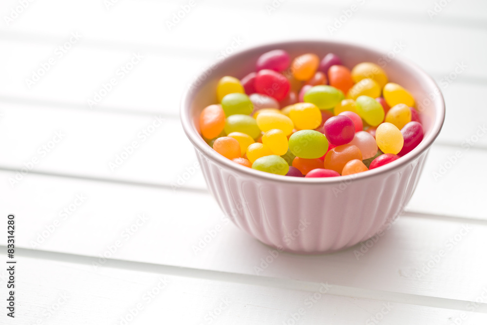 jelly beans in bowl
