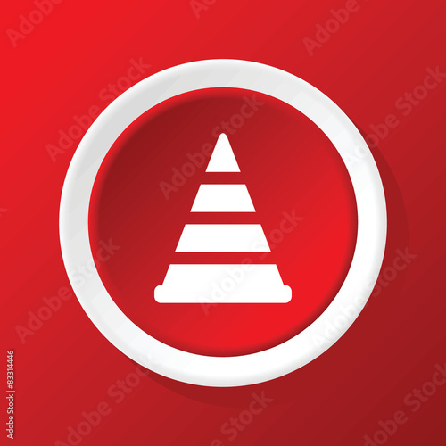 Builder icon on red