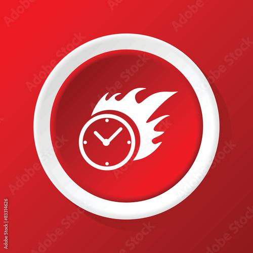 Builder icon on red