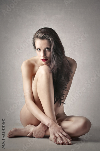Beautiful woman posing naked