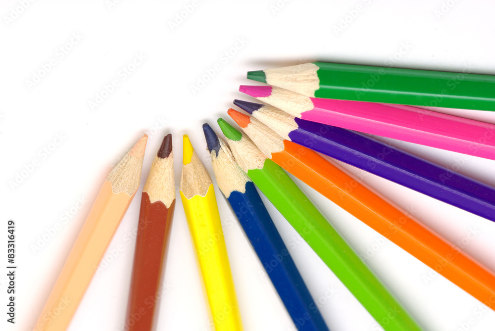 Naklejka premium Colored pencils