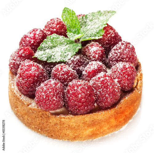 Raspberry tart.