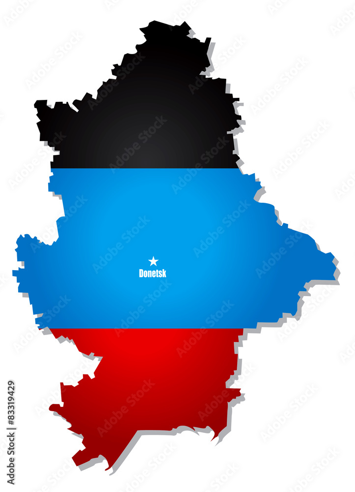Obraz premium Donetsk Republic vector