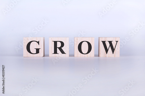 Grow Word cubes photo