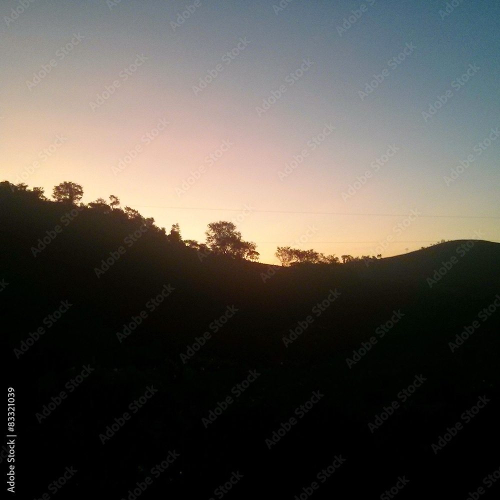 Pôr do sol em Fazenda Guandu, Afonso Cláudio, ES