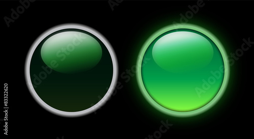 Spia led verde luminoso