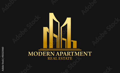 Modern Apartment Real Estate Logo