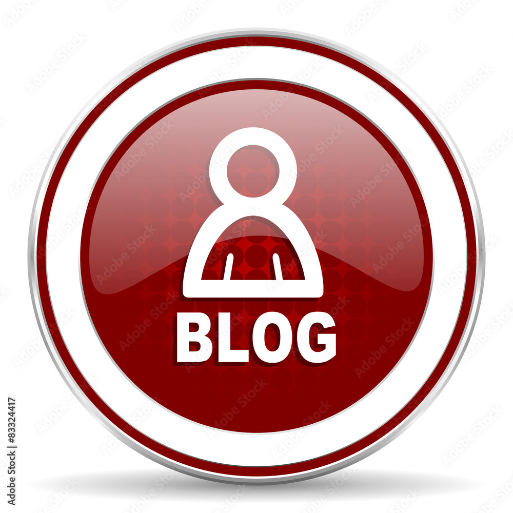 blog red glossy web icon blog red glossy web icon