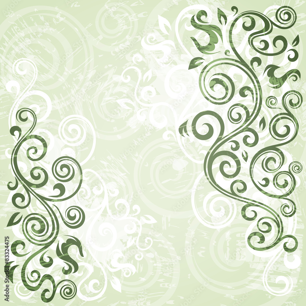 Abstract floral grunge background illustration Abstract floral grunge background illustration