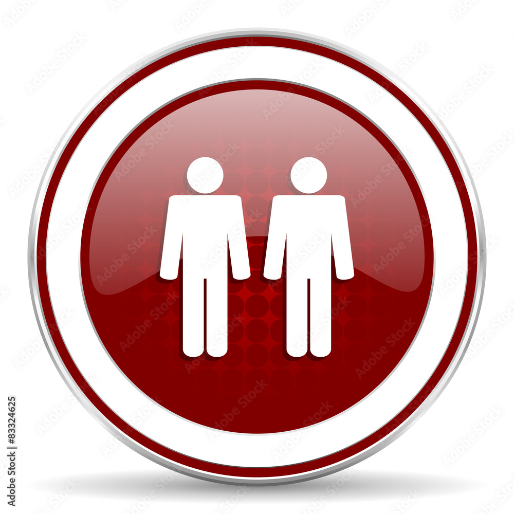 couple red glossy web icon couple red glossy web icon