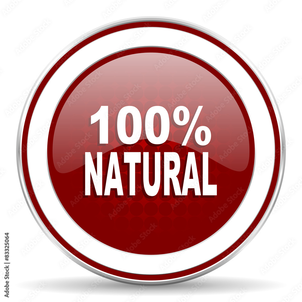 natural red glossy web icon