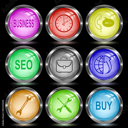 business, clock, support, seo, briefcase, globe and array up, sp