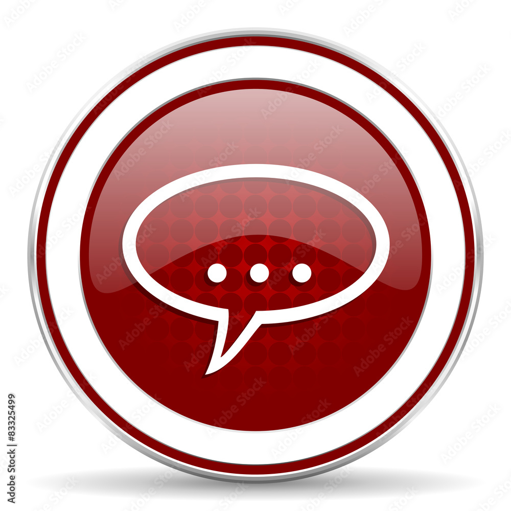 forum red glossy web icon