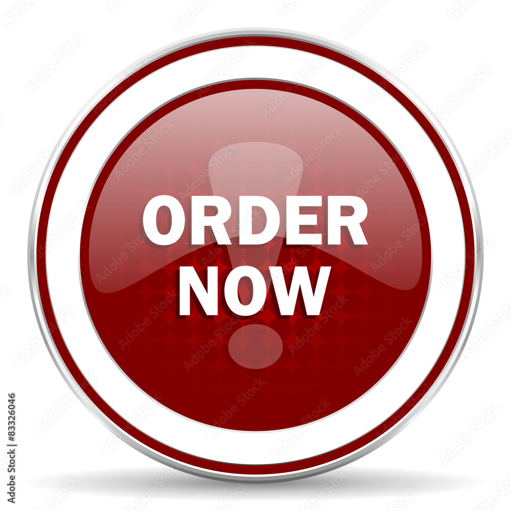 order now red glossy web icon order now red glossy web icon