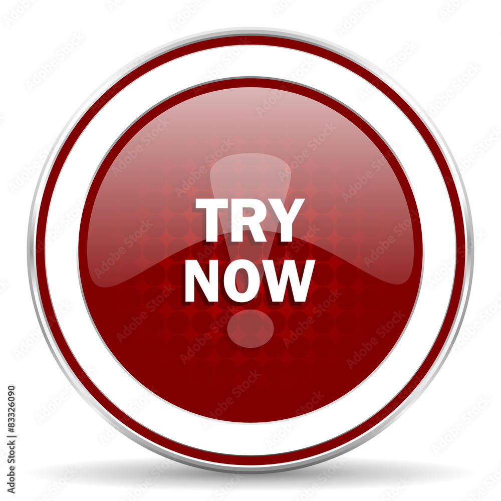 try now red glossy web icon try now red glossy web icon