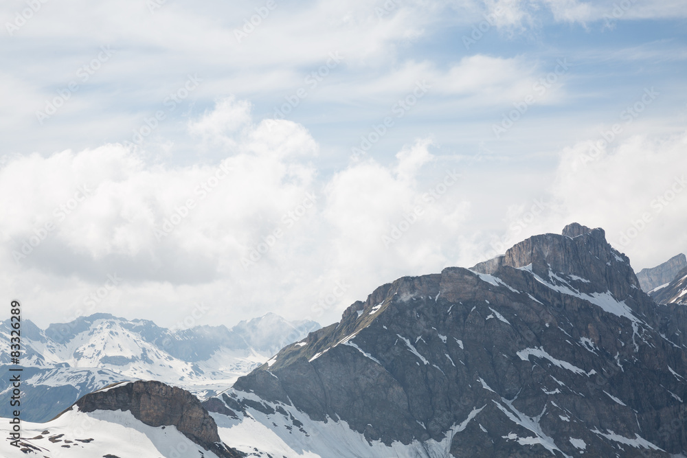 Obraz premium Berggipfel beim vom Titlis