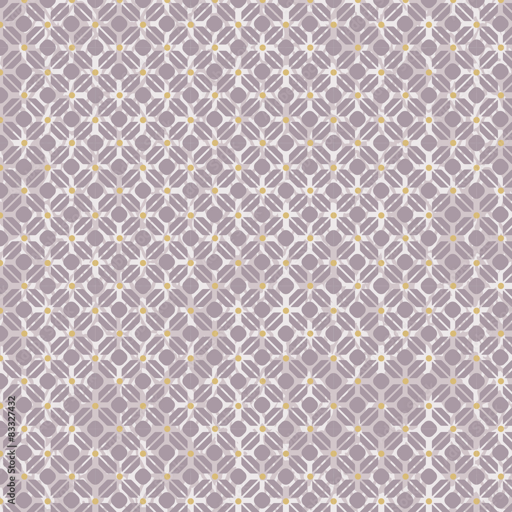 Fototapeta premium Seamless diamond check flower background 