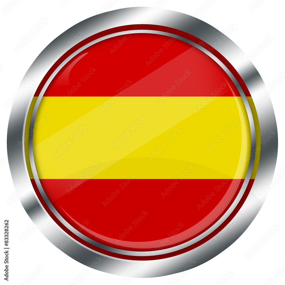 runder Spanien flagge button für web design, runder Spanien flagge button für web design,