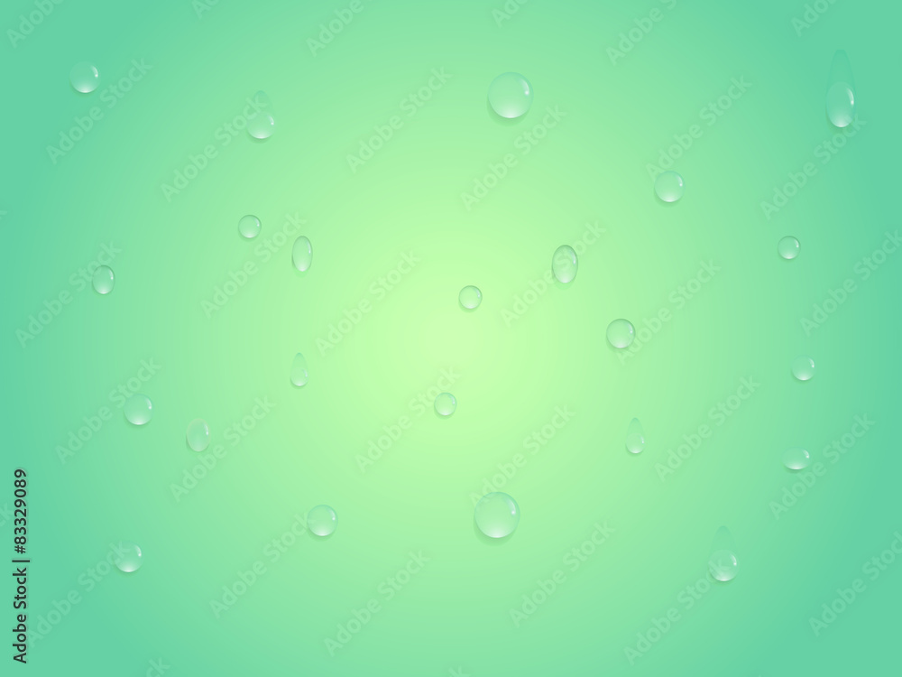 Fresh summer background with water drops