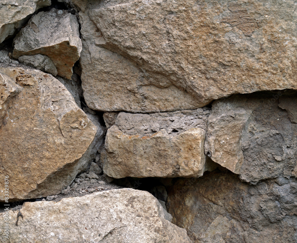 Fototapeta premium old white brick wall background