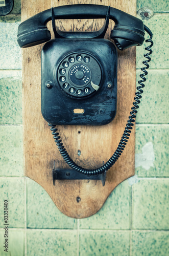 Obraz na plátně study wall telephone I
