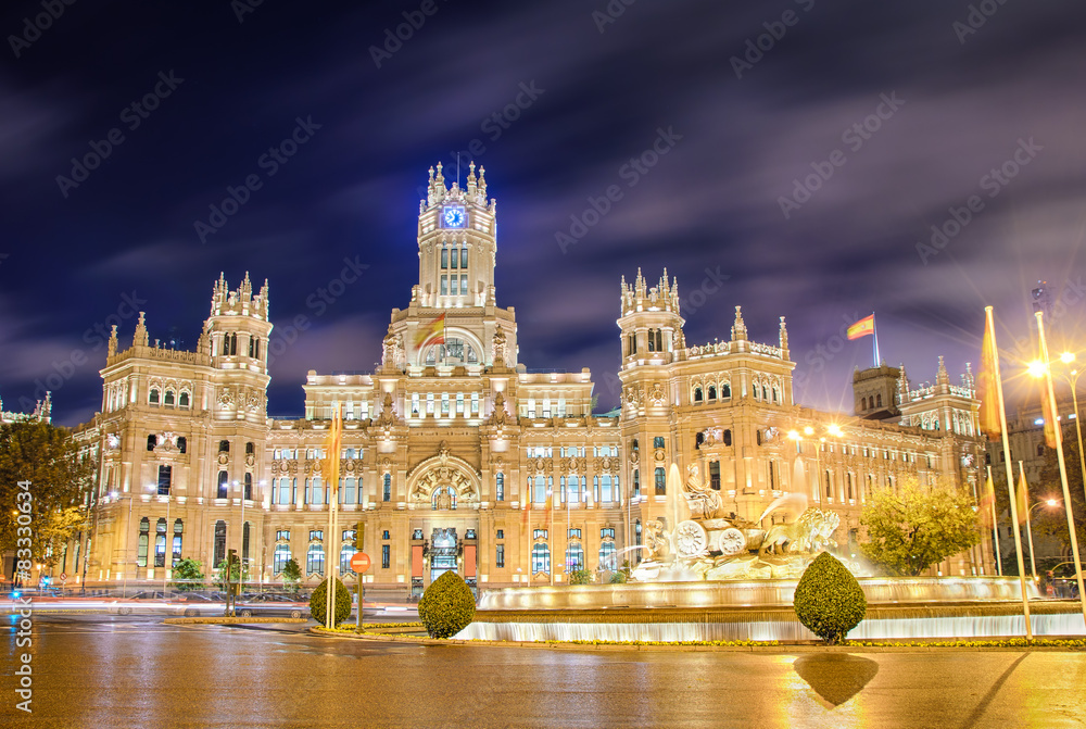 Fototapeta premium Plaza de Cibeles, Madrid, Spain